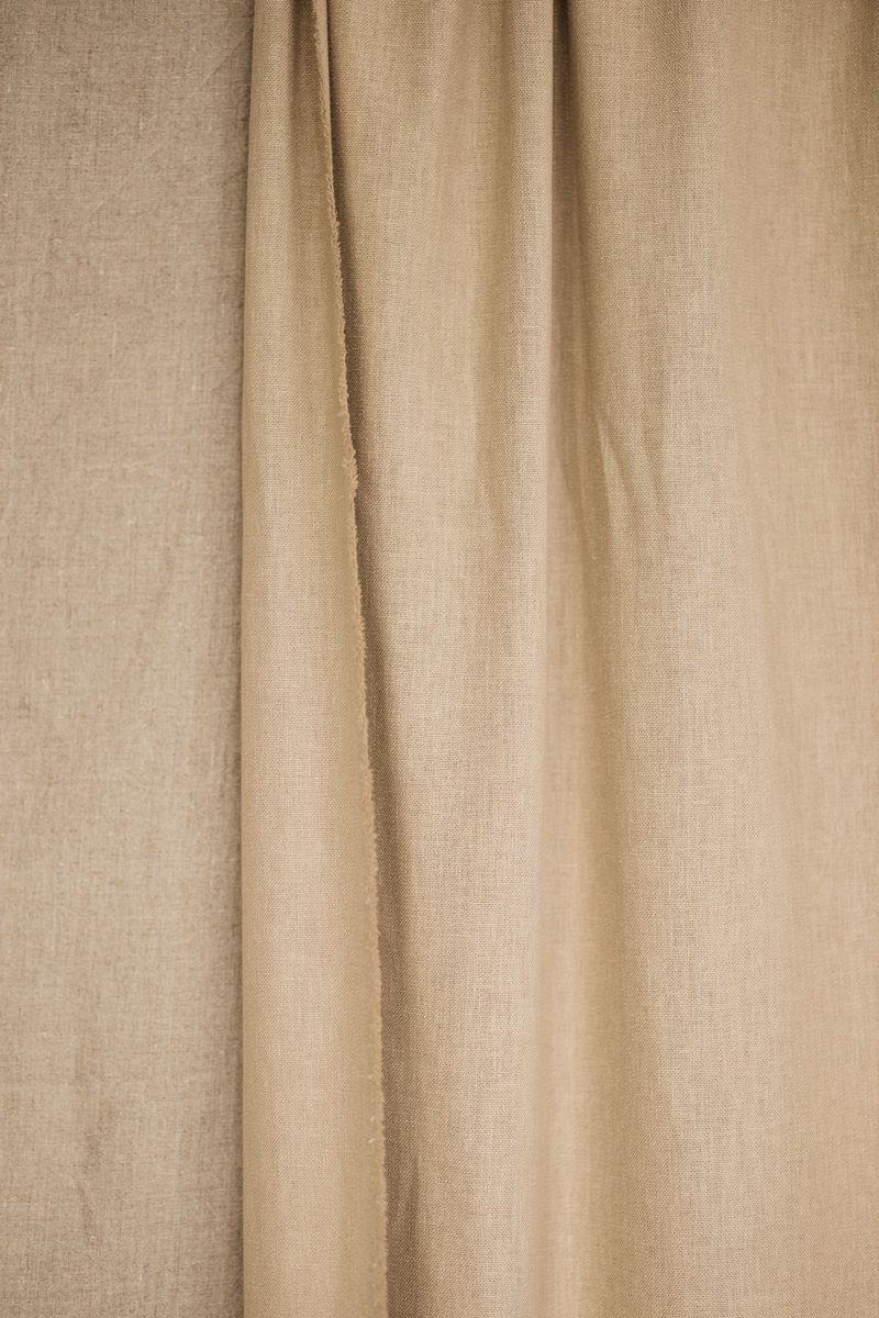 Dense Flax Curtain Panel